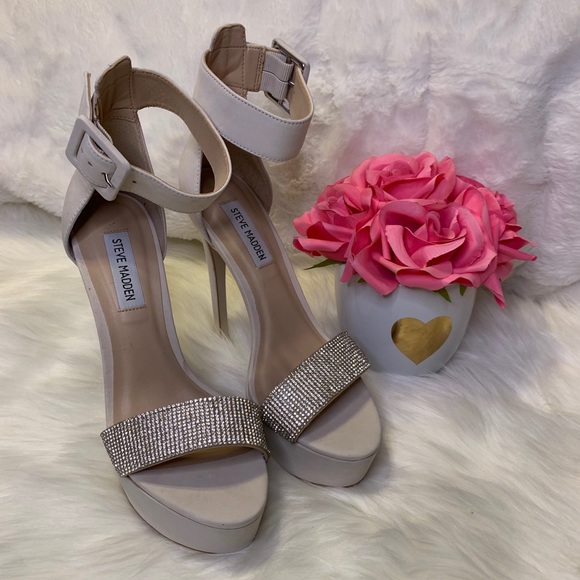 Steve Madden Sultry W/Rhinestones Strap Heels - Picture 4 of 16
